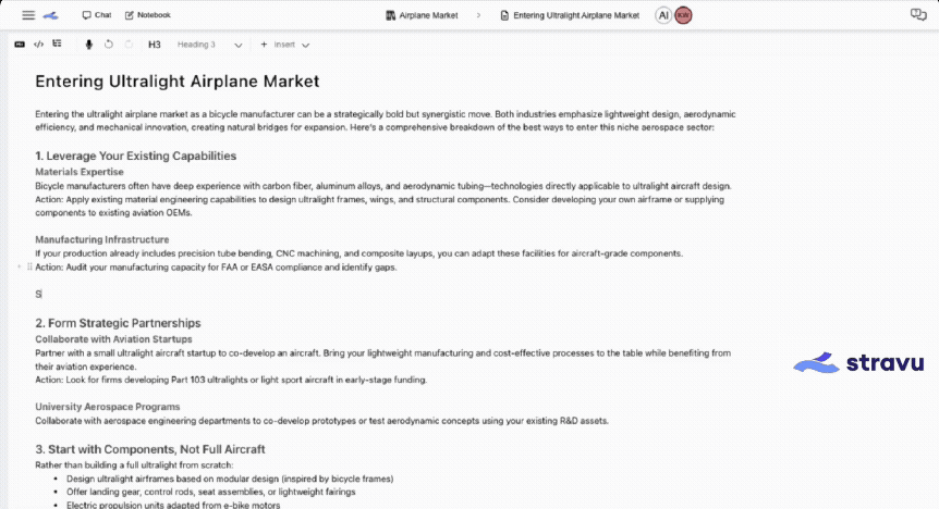 Stravu AI Text Edit